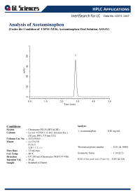 LC071 - Analysis of Acetaminophen(Under the Condition of USP41-NF36, Acetaminophen Oral Solution, ASSAY)